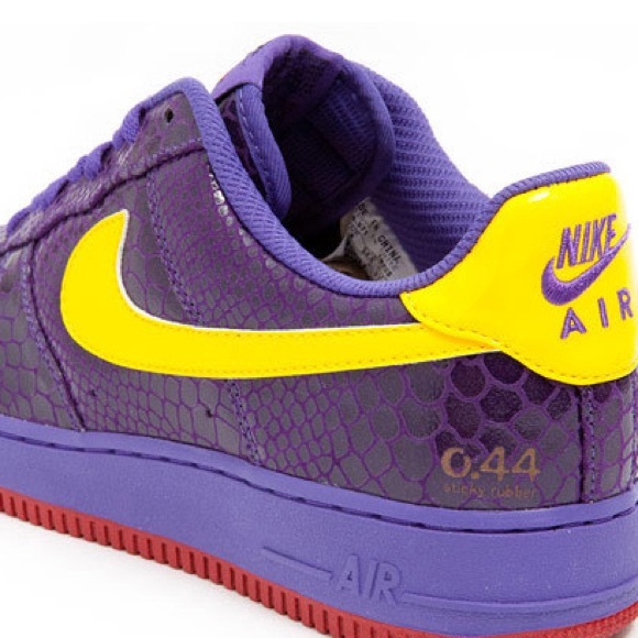 Nike Air Force 1 (AF1) Low Premium Eddie Cruz Purple Red Yellow Sz12 Snakeskin - Picture 6 of 16